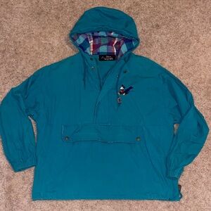 Vinatge Disney Originals Teal Embroidered Windreaker